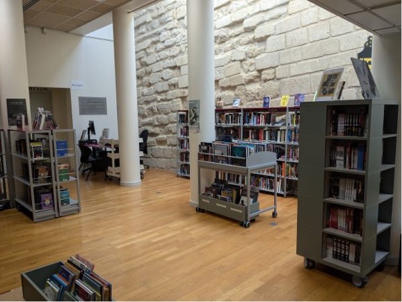 Vue de la salle de lecture de la BiLiPo